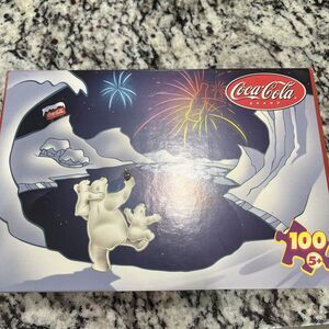 Vintage Coca-Cola Three Cheers 100 pcs Jigsaw Puzzle Polar‎ Bears Collectible